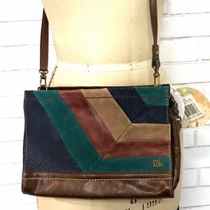 The Sak Leather Patchwork Convertible Bag
